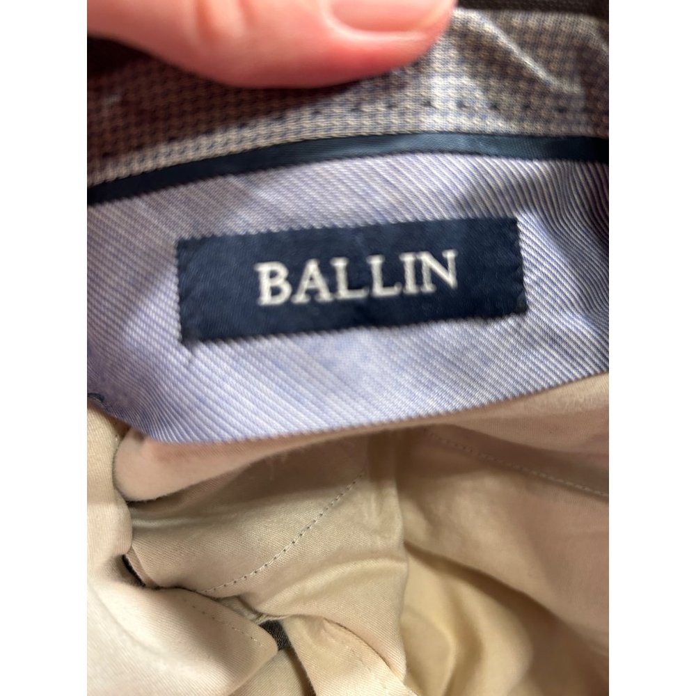 Ballin Light Gray Super 110's Wool Comfort EZE Flat Front Straight Leg Pant Size - Picture 6 of 11